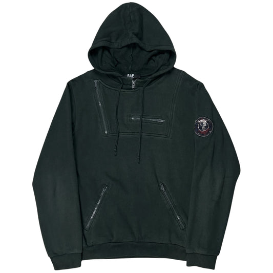 RAF by Raf Simons Multi Zip Crest Hoodie - 2010s