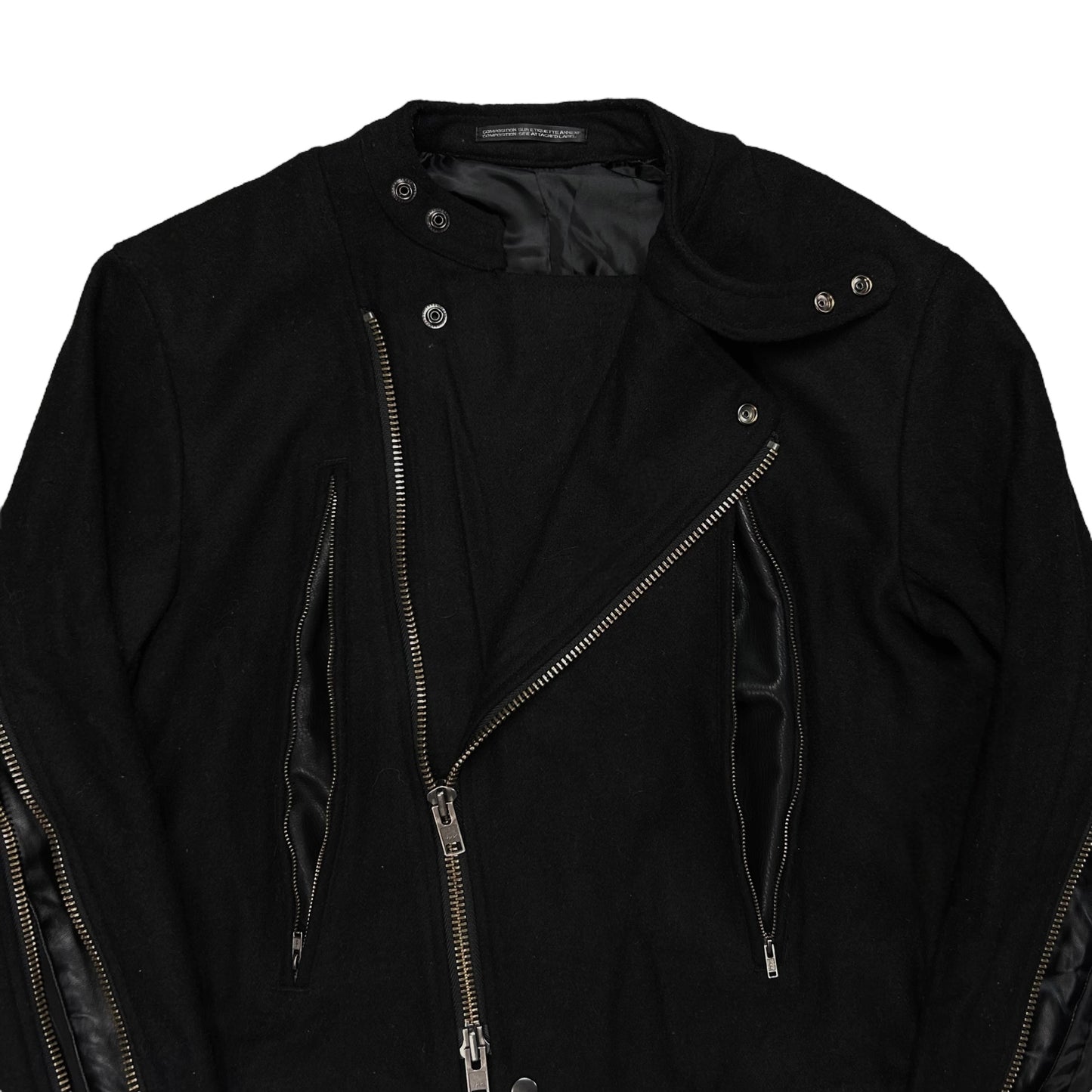 Yohji Yamamoto Pour Homme Back Zip Wool Bomber Jacket - AW14