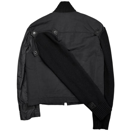 Dirk Bikkembergs Knit Sleeve Attached Jacket