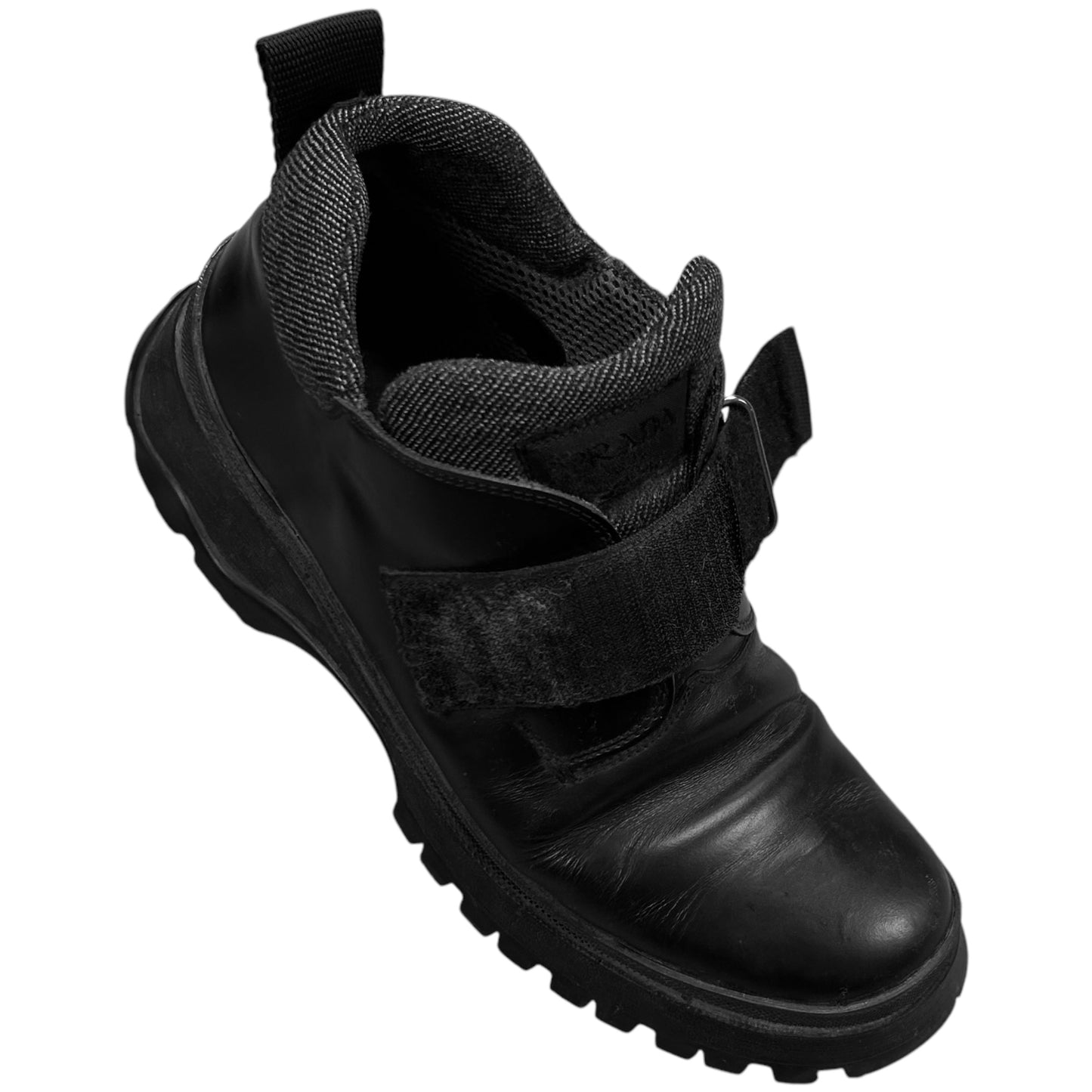 Prada Velcro Strap Hiking Derbies