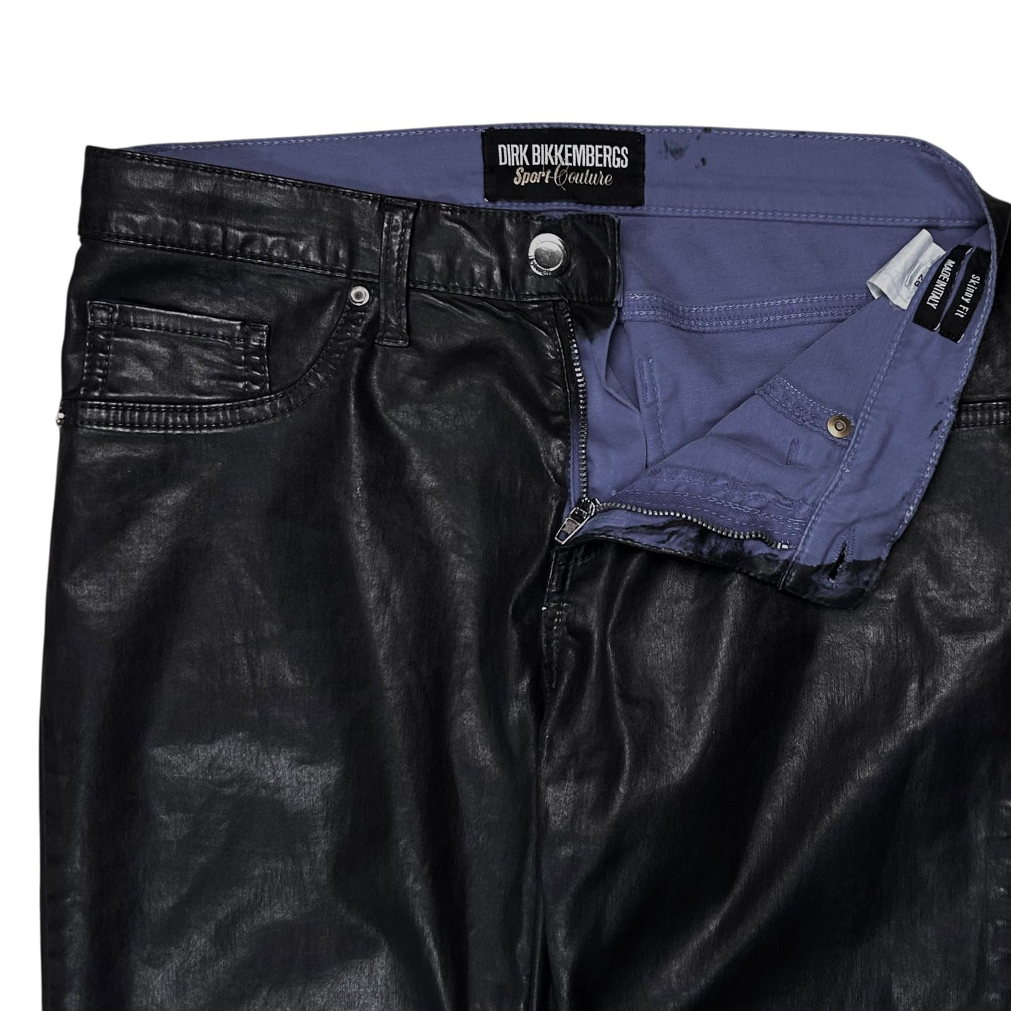 Dirk Bikkembergs Waxed Skinny Jeans