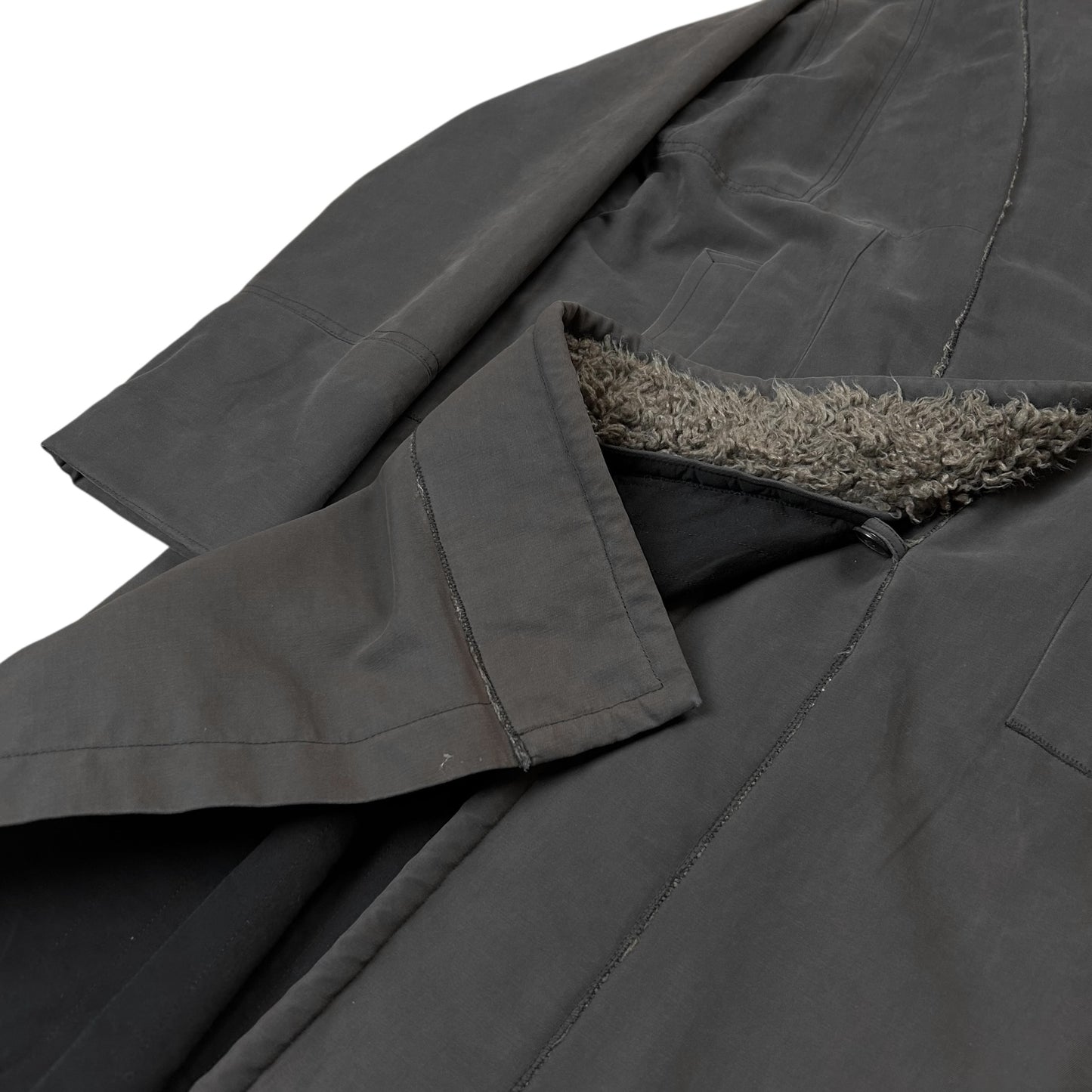 Dries Van Noten Sherpa Collar Coat - AW02