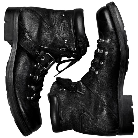 Prada Belted Buckle Stud Boots