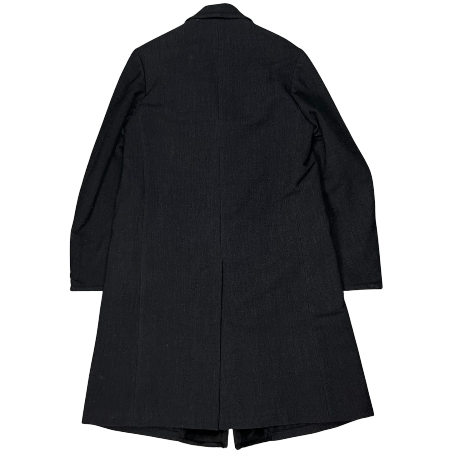 Dries Van Noten Faux Fur Applicated Wool Coat - 2000s
