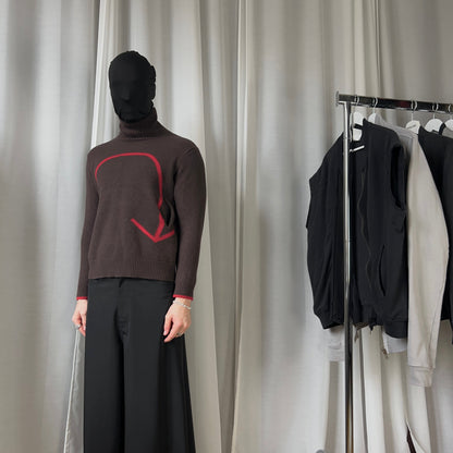 Yohji Yamamoto Pour Homme Arrow Turtleneck Knit Sweater - AW05