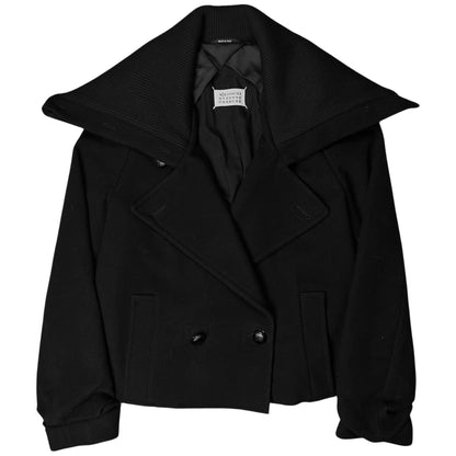 Maison Martin Margiela Cropped Jumbo Collar Peacoat - AW13