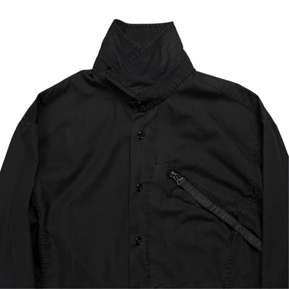 Dirk Bikkembergs Chest Zip Strap Shirt