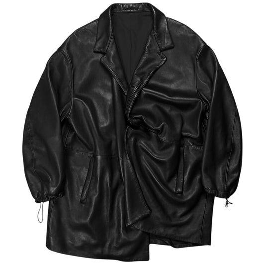 Jil Sander Faux Leather Car Coat - AW12