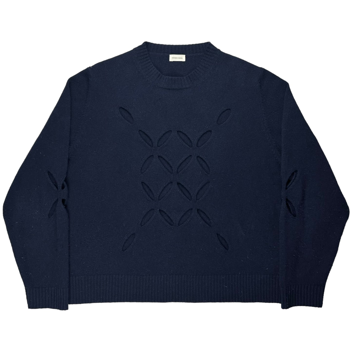 Stefan Cooke Slashed Knit Sweater - AW22