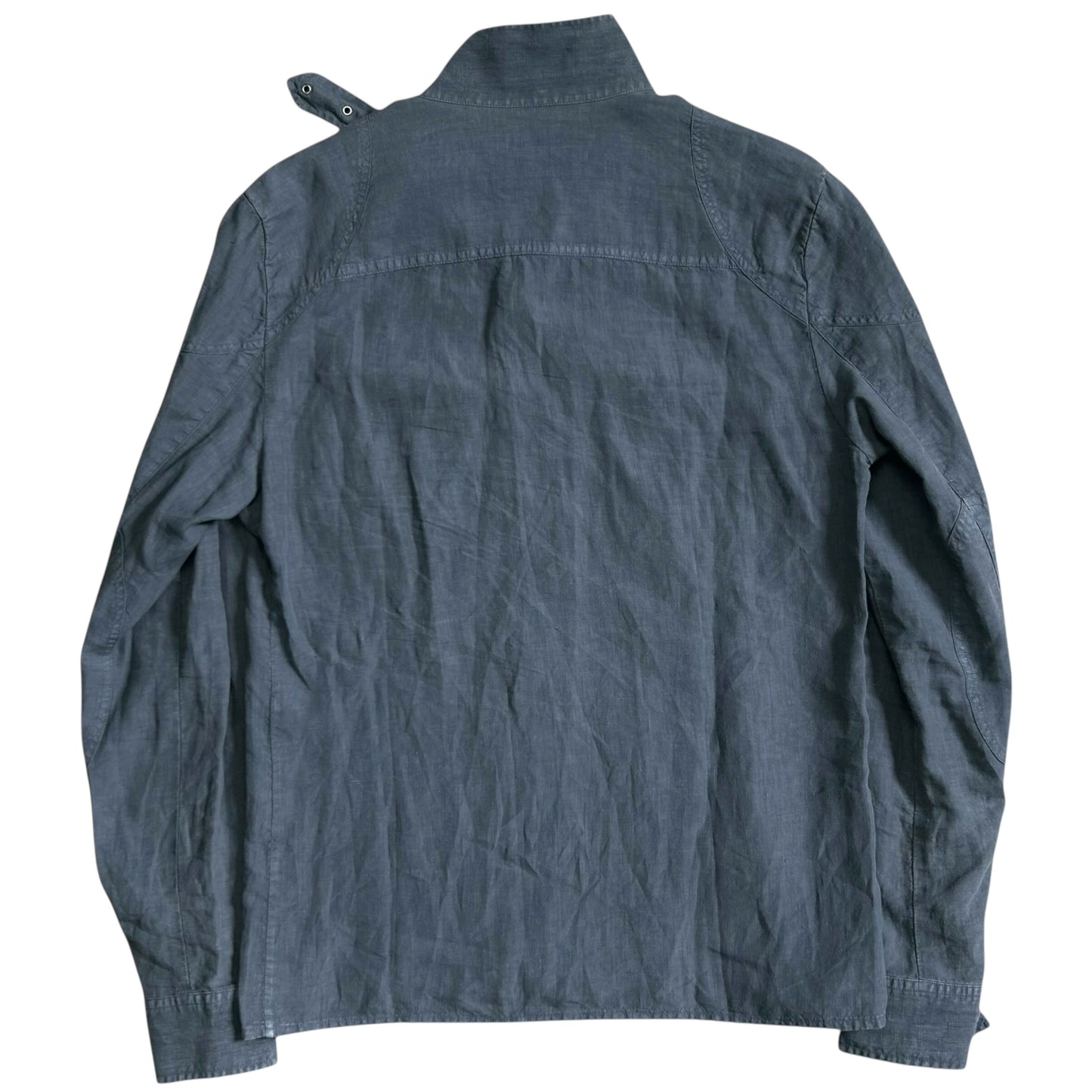 Balenciaga Belt Collar Linen Work  Shirt - SS05