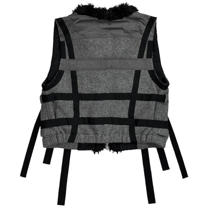 Dries Van Noten Bondge Strap Fur Vest - AW14