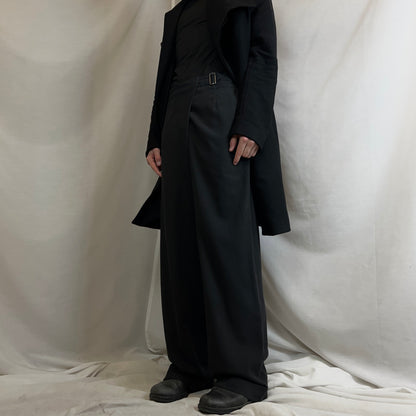 Dries Van Noten Asymmetric Wrap Belt Trousers