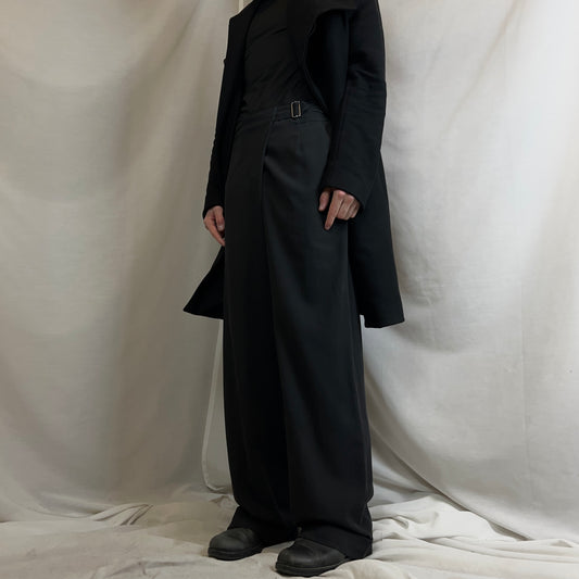 Dries Van Noten Asymmetric Wrap Belt Trousers