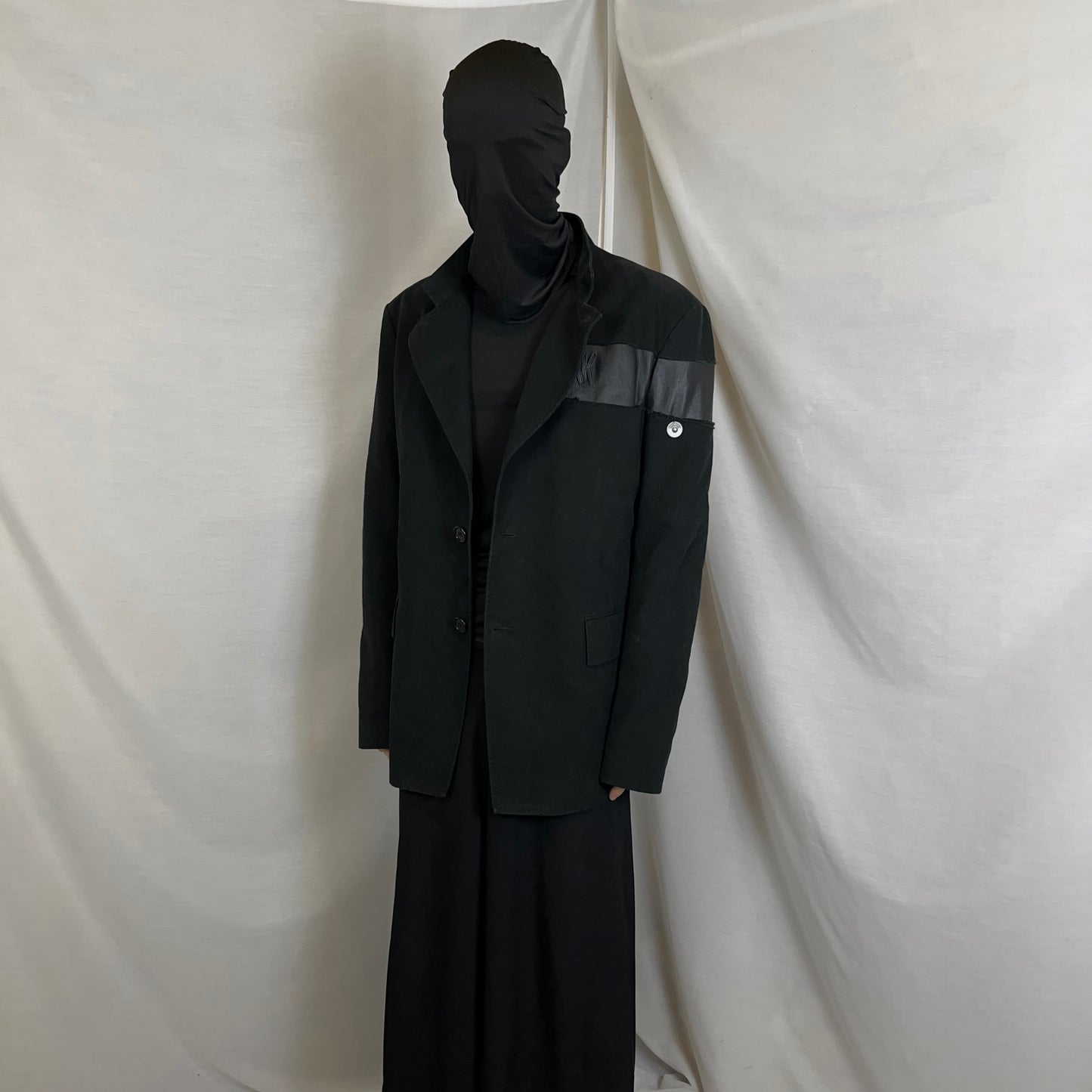 Dirk Bikkembergs Leather Applicated Blazer