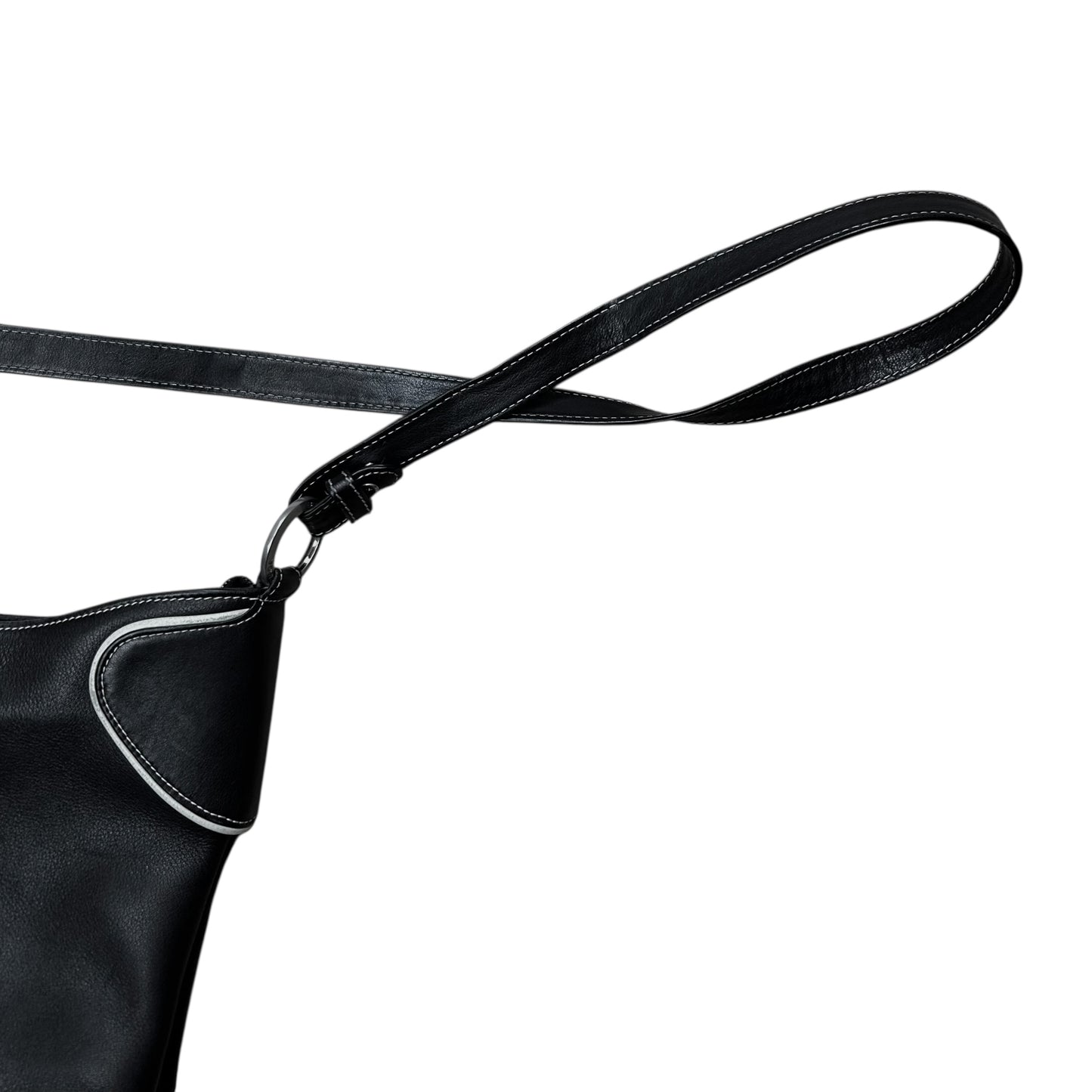 Balenciaga Curved Piping Leather Bag