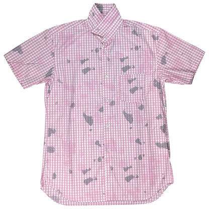 Comme des Garcons Shirt Stain Print Gingham Shirt - SS24
