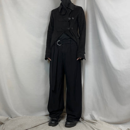 Jil Sander Wide D-Ring Belt Linen Pants - SS23