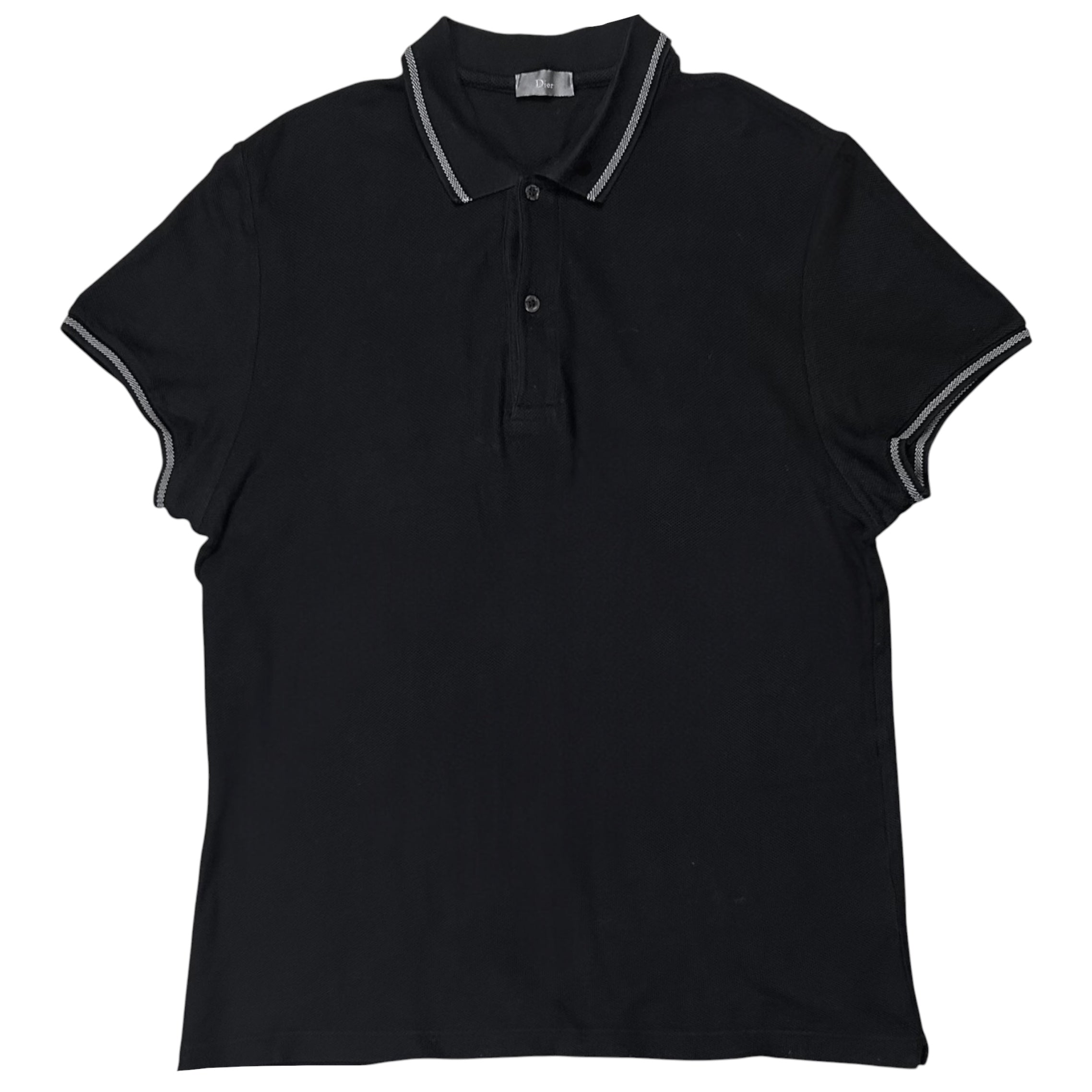 Dior Homme Contrast Stripe Polo Shirt - 2000s – Vertical Rags