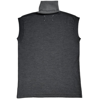 Maison Martin Margiela Open Seam Sleeveless Rollneck Sweater - AW15