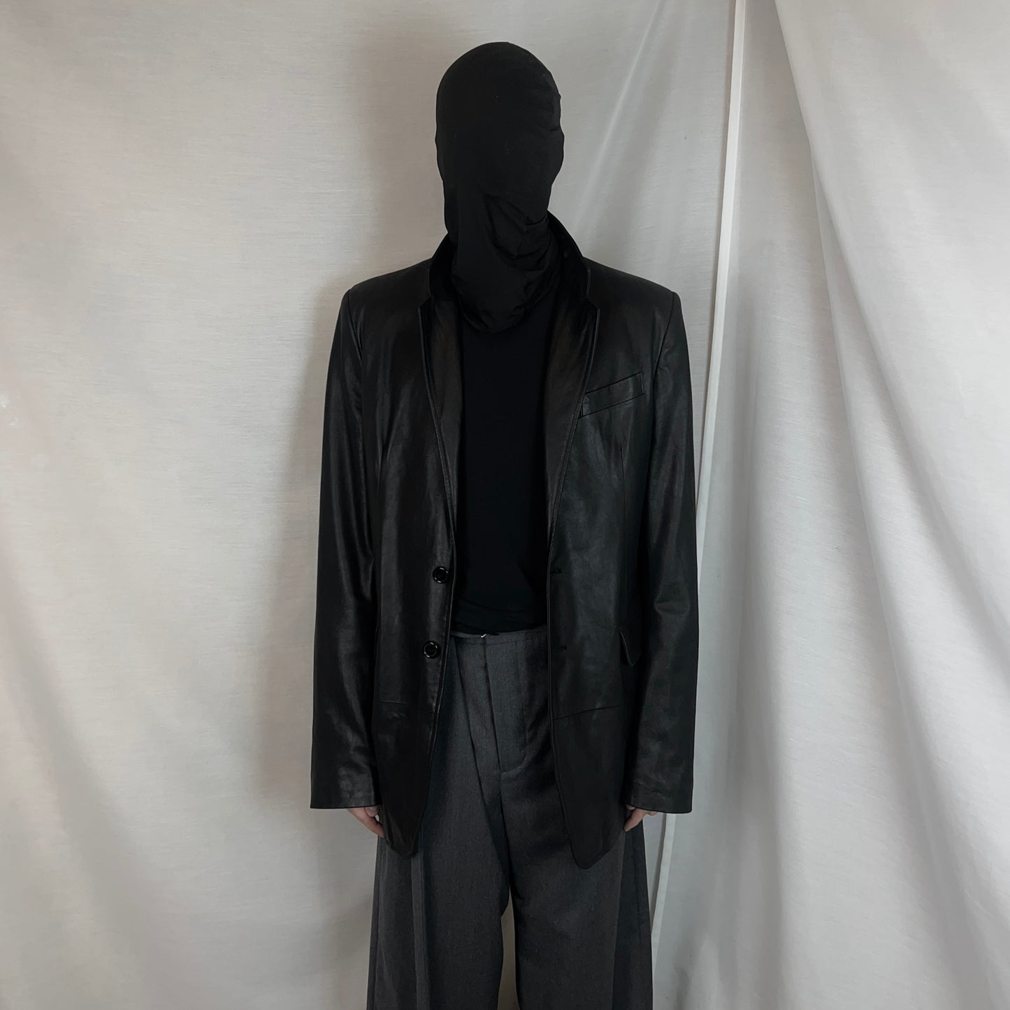 Ann Demeulemeester Leather Blazer