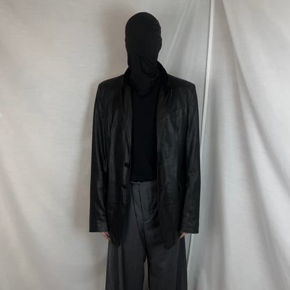 Ann Demeulemeester Leather Blazer