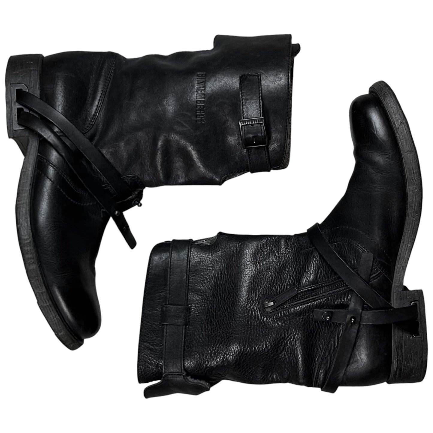 Dirk Bikkembergs Sherpa Lined B-Heel Harness Strap Boots