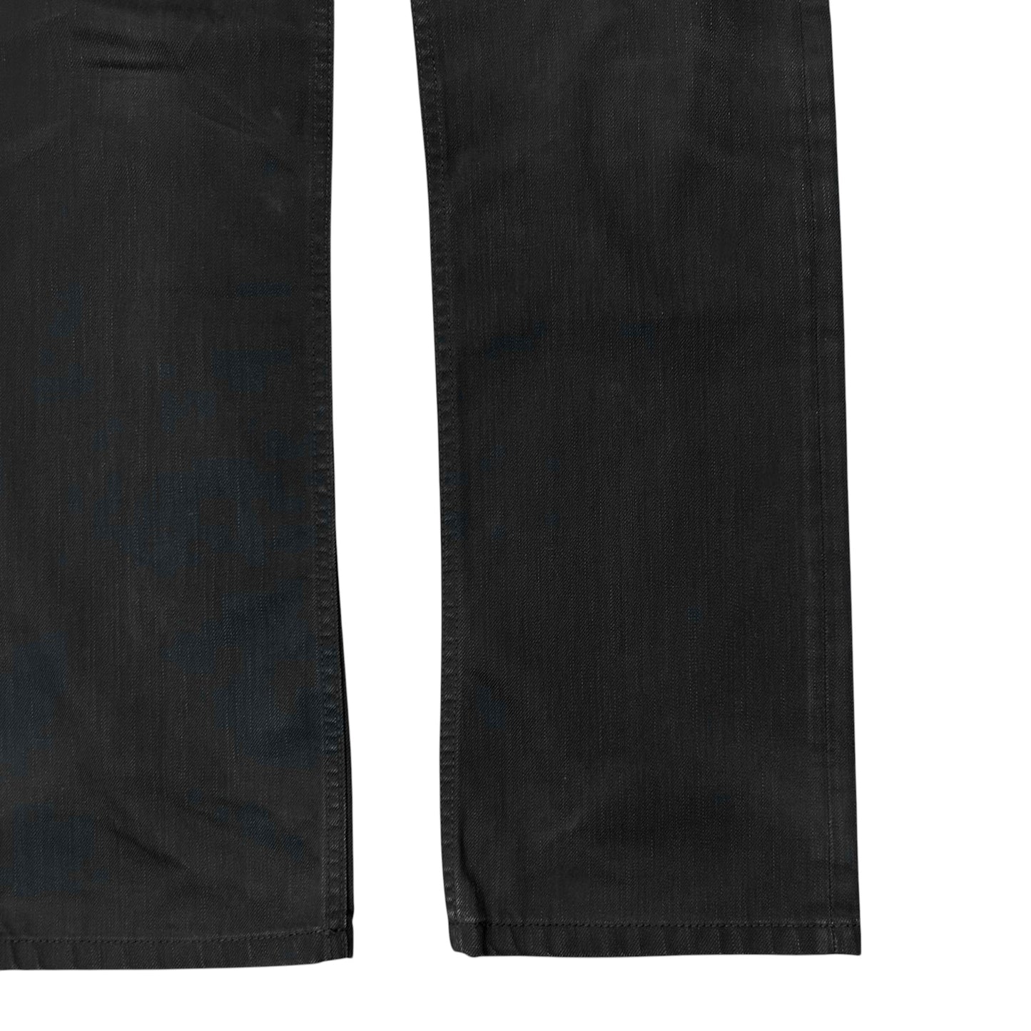Dirk Bikkembergs Waxed Tape Zip Jeans - AW08