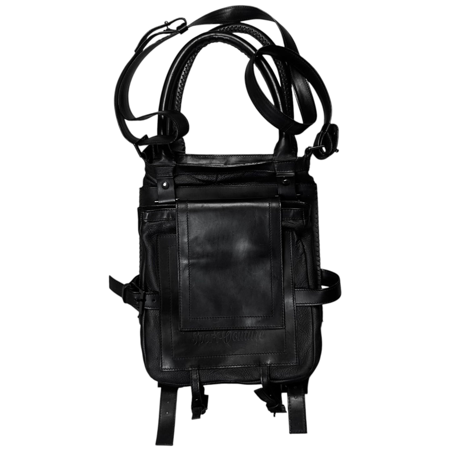 Dirk Bikkembergs Multi Bondage Strap Dual Leather Bag