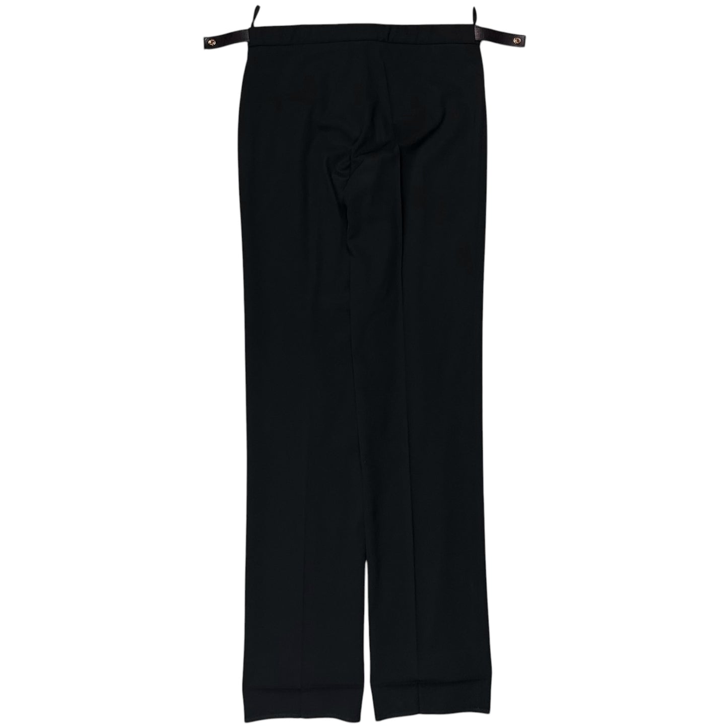 Gucci by Tom Ford Leather Waist Strap Trousers - 90s