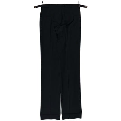Gucci by Tom Ford Leather Waist Strap Trousers - 90s