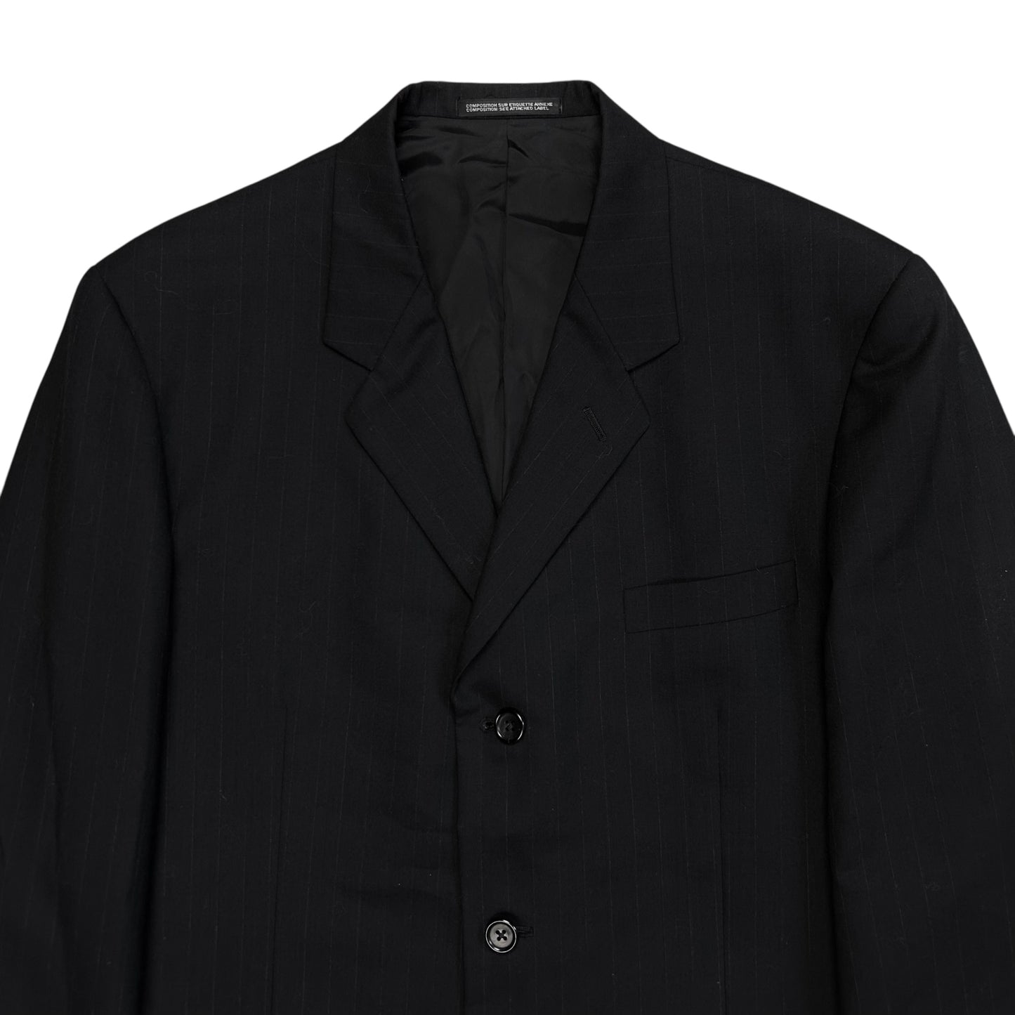 Yohji Yamamoto Costume D'Homme Boxy Pinstripe Sample Blazer - SS08