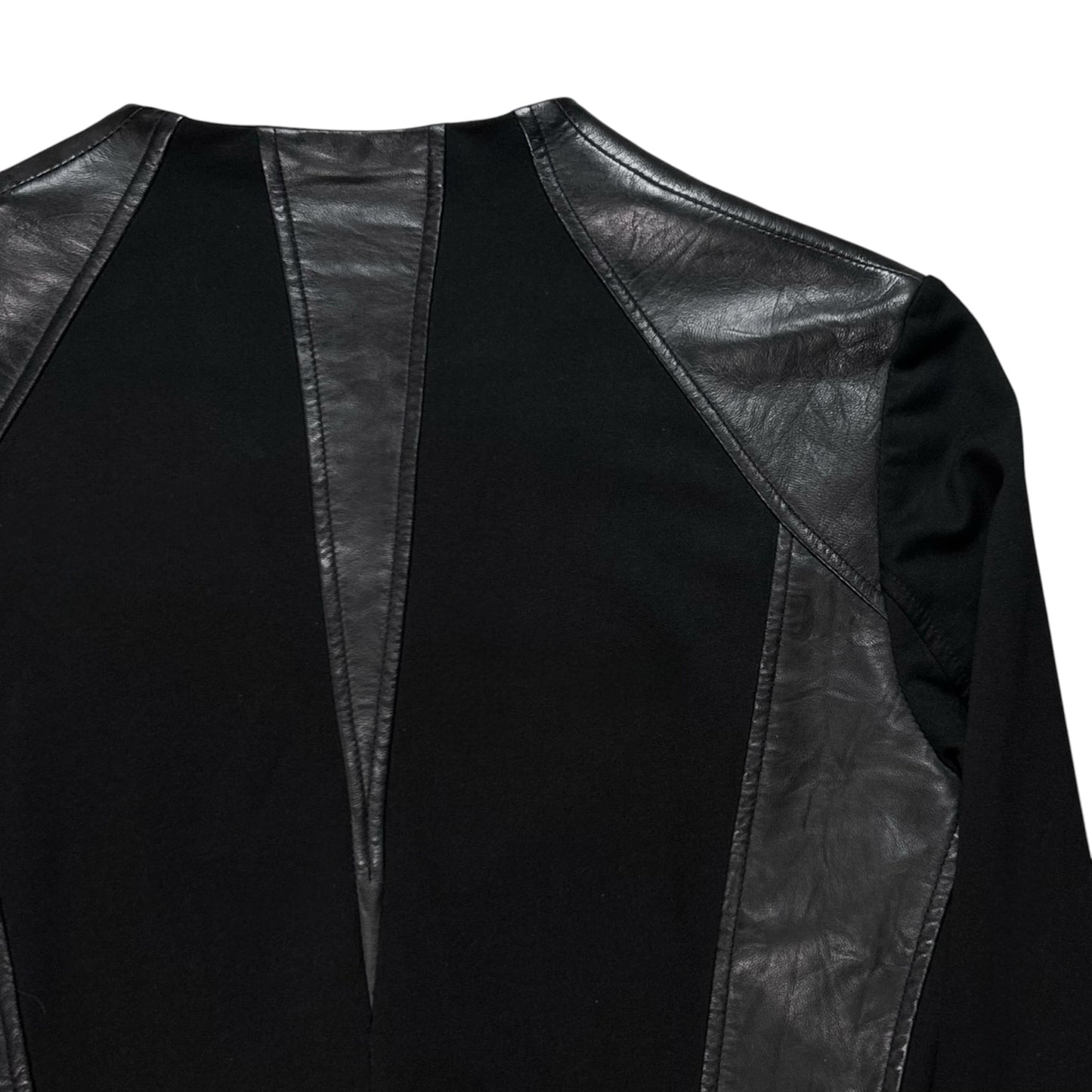 Helmut Lang Asymmetric Panel Leather Jacket - AW11