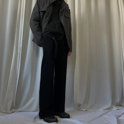 Yohji Yamamoto Side Belted Rayon Trousers - SS04