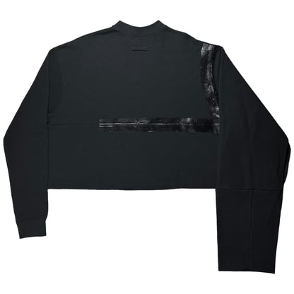 Raf Simons Cropped Asymmetric Tape Sweater - AW17