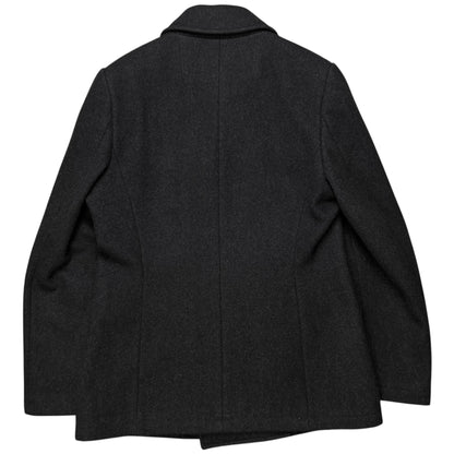 Dirk Bikkembergs Peak Lapel Caban Wool Jacket