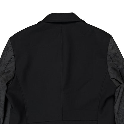 Junya Watanabe Man Comme des Garcons Blistered Leather Sleeve Blazer - AW16