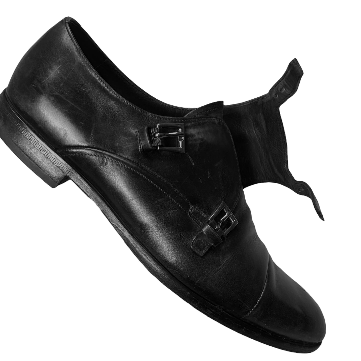 Prada Dual Monk Strap Derbies