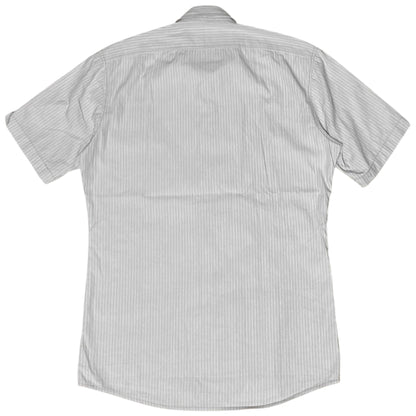 Dries Van Noten Embroidered Pocket Patch Stripe Shirt