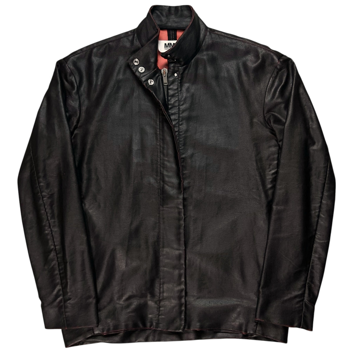 MM6 Maison Martin Margiela Strapped Waxed Cafe Jacket - AW14