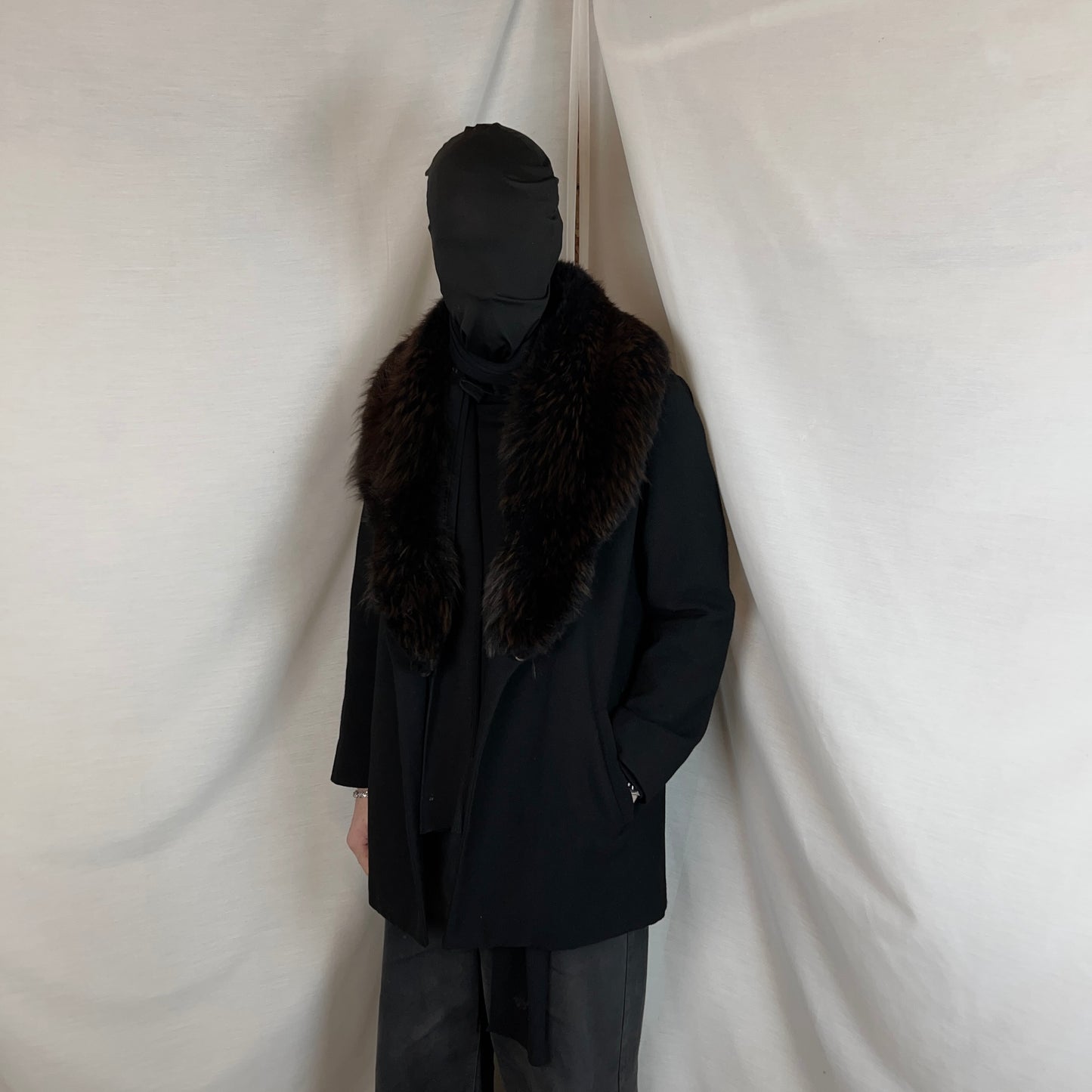 Maison Martin Margiela Fox Fur Collar Coat - AW07