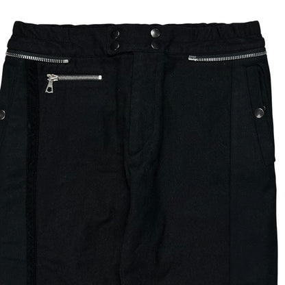 Dries Van Noten Moto Multi Zip Wool Pants - AW14