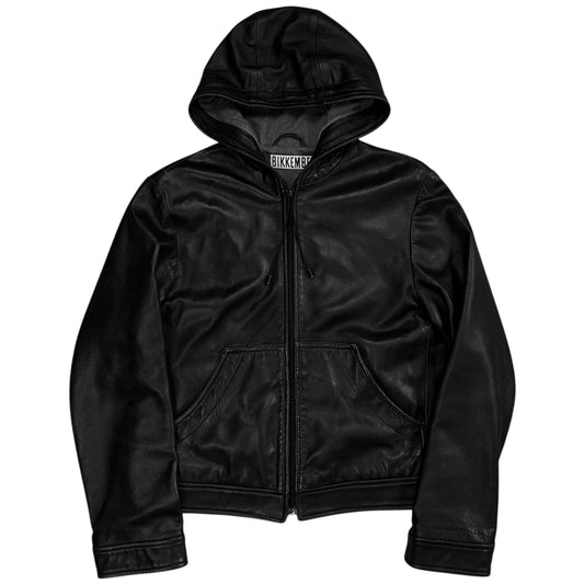 Dirk Bikkembergs Leather Zip Hoodie