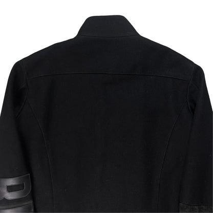 Dirk Bikkembergs Suede Patch Wool Bomber Jacket - AW04