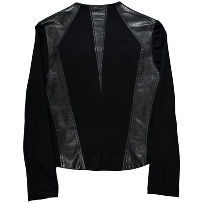 Helmut Lang Asymmetric Panel Leather Jacket - AW11