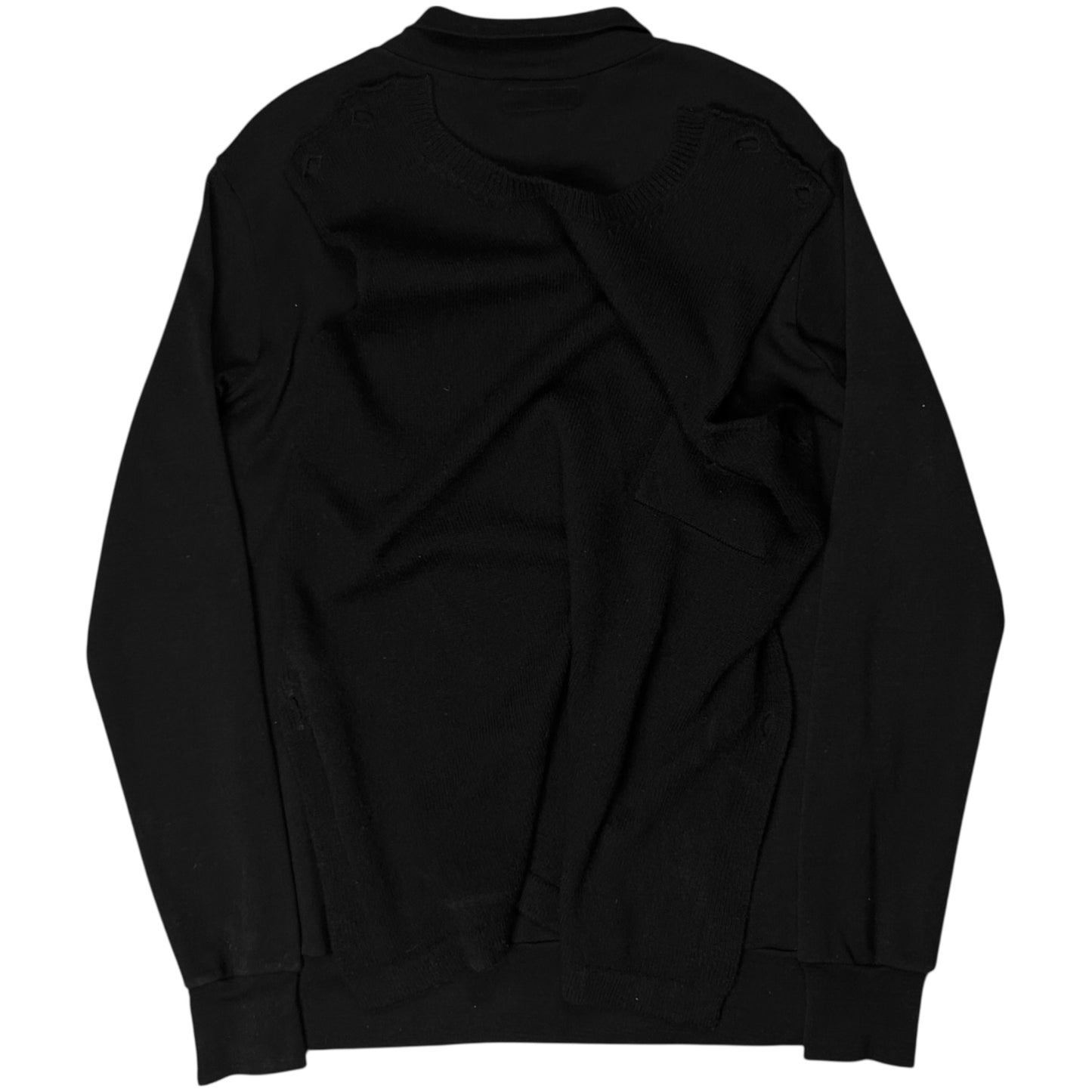 Yohji Yamamoto Pour Homme Deconstructed Button Layer Sweater - AW97