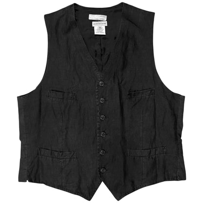Dries Van Noten Overdyed Linen Waistcoat - 90s