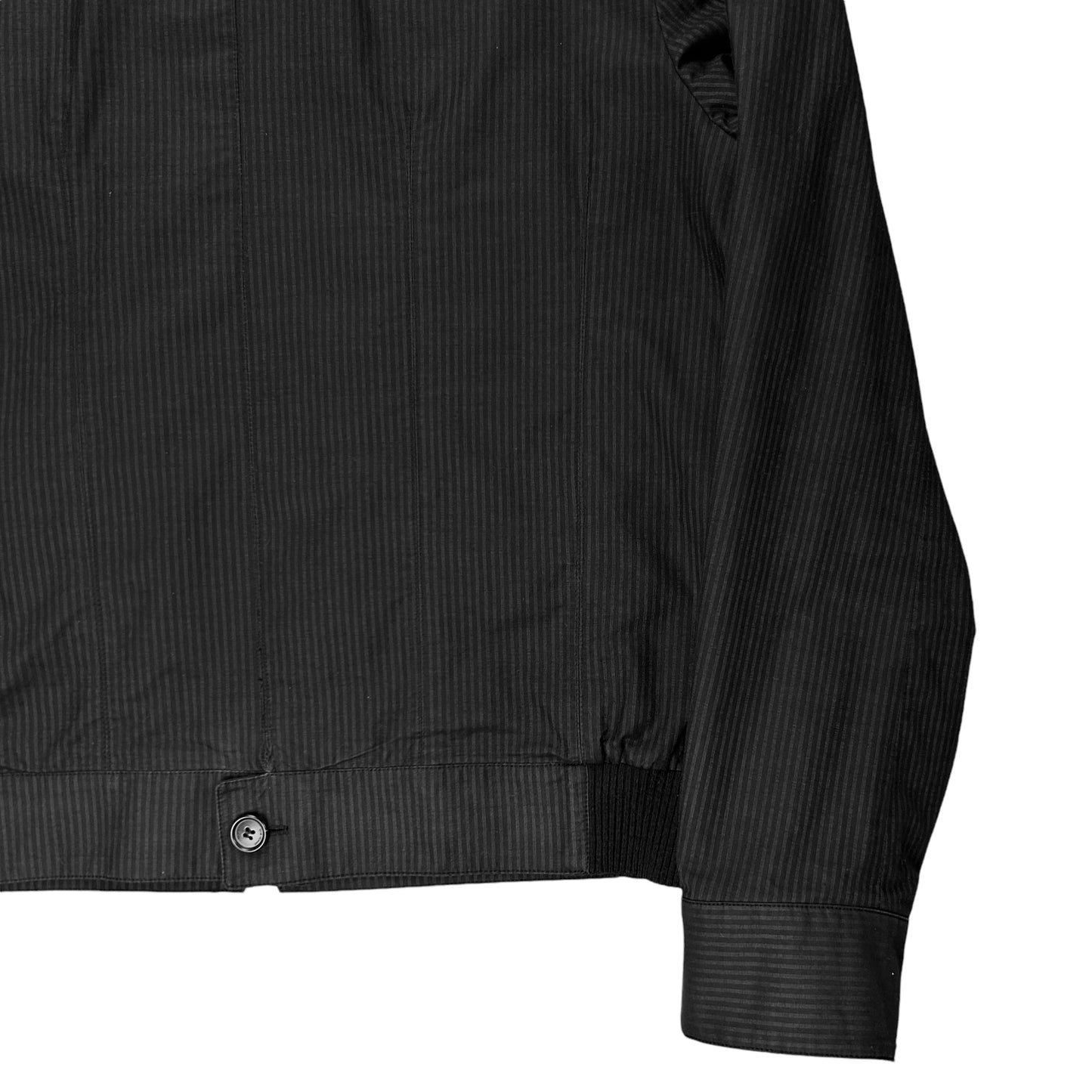 Dior Homme Double Collar Pinstripe Bomber Jacket - SS08