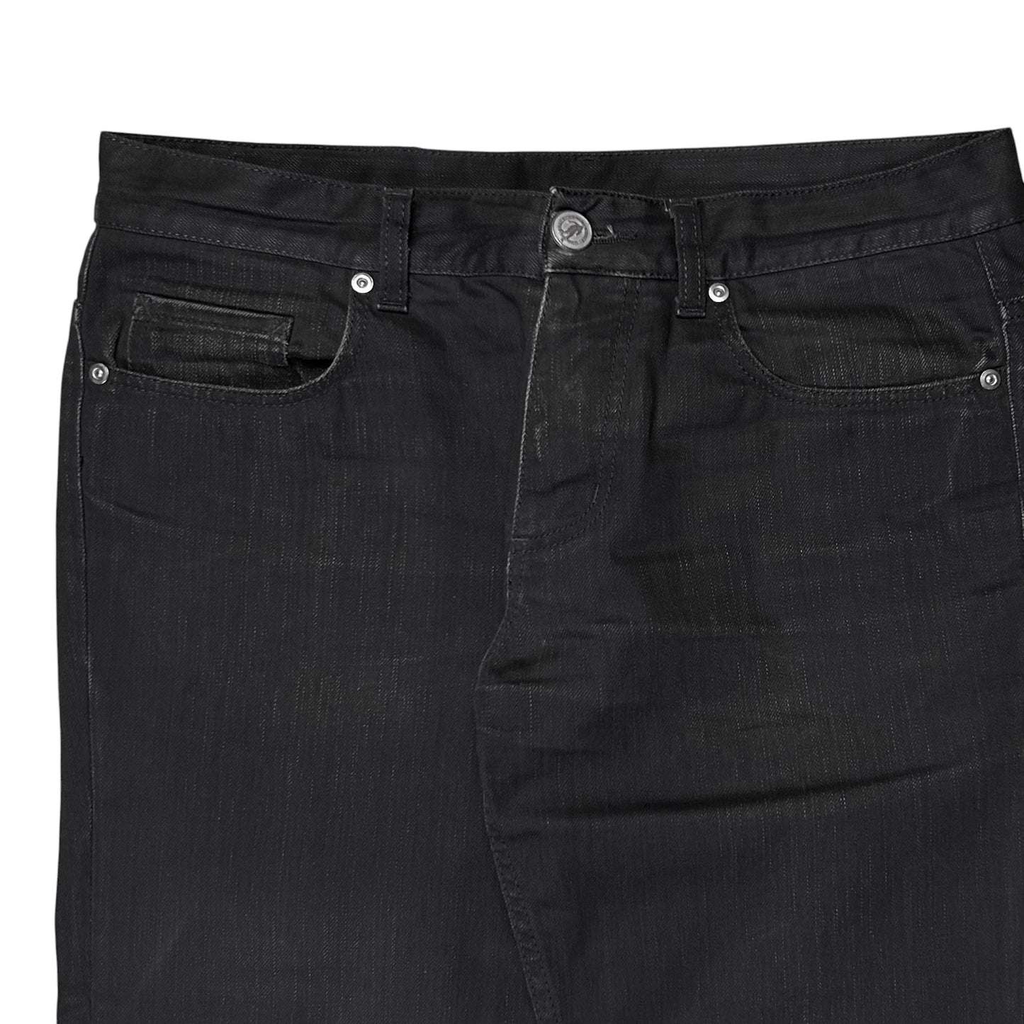 Dirk Bikkembergs Waxed Tape Zip Jeans - AW08