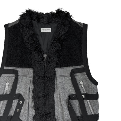 Dries Van Noten Bondge Strap Fur Vest - AW14