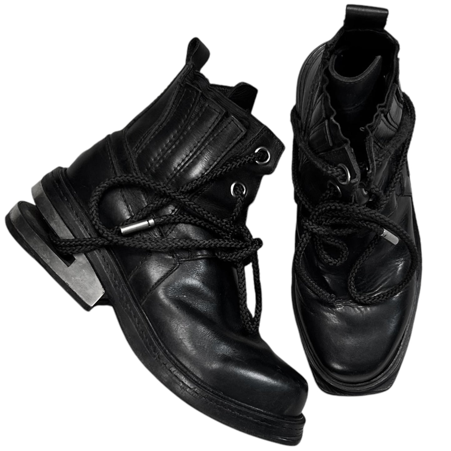 Dirk Bikkembergs Laced Eyelet Metal Heel Boots - AW96